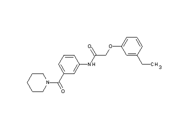 2-(3-ethylphenoxy)-N-[3-(1-piperidinylcarbonyl)phenyl]acetamide