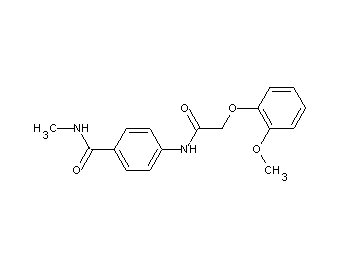4-{[(2-methoxyphenoxy)acetyl]amino}-N-methylbenzamide - Click Image to Close