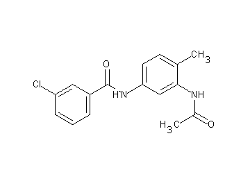 N-[3-(acetylamino)-4-methylphenyl]-3-chlorobenzamide