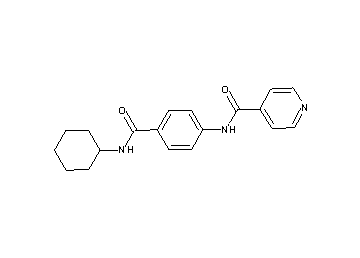 N-{4-[(cyclohexylamino)carbonyl]phenyl}isonicotinamide