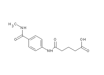 5-({4-[(methylamino)carbonyl]phenyl}amino)-5-oxopentanoic acid