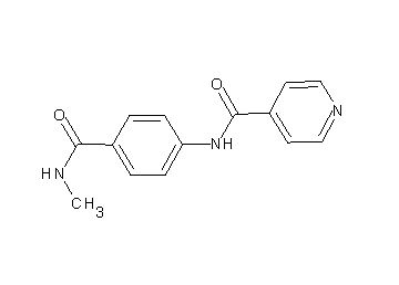 N-{4-[(methylamino)carbonyl]phenyl}isonicotinamide