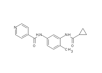 N-{3-[(cyclopropylcarbonyl)amino]-4-methylphenyl}isonicotinamide