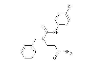N3-benzyl-N3-{[(4-chlorophenyl)amino]carbonyl}-b-alaninamide - Click Image to Close