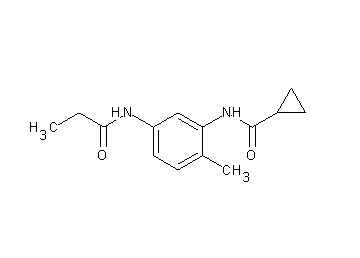 N-[2-methyl-5-(propionylamino)phenyl]cyclopropanecarboxamide