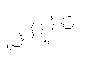 N-[2-methyl-3-(propionylamino)phenyl]isonicotinamide