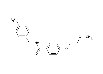 4-(2-methoxyethoxy)-N-(4-methylbenzyl)benzamide