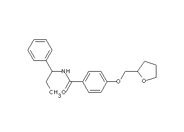 N-(1-phenylpropyl)-4-(tetrahydro-2-furanylmethoxy)benzamide