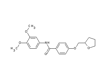 N-(3,4-dimethoxyphenyl)-4-(tetrahydro-2-furanylmethoxy)benzamide - Click Image to Close
