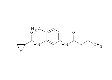 N-[5-(butyrylamino)-2-methylphenyl]cyclopropanecarboxamide