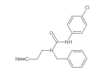N-benzyl-N'-(4-chlorophenyl)-N-(2-cyanoethyl)urea