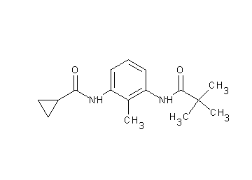 N-{3-[(2,2-dimethylpropanoyl)amino]-2-methylphenyl}cyclopropanecarboxamide
