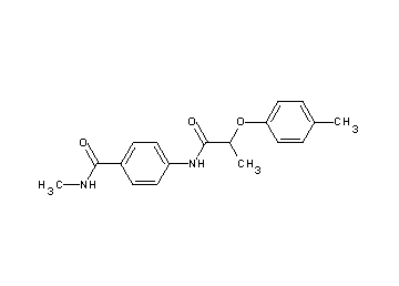 N-methyl-4-{[2-(4-methylphenoxy)propanoyl]amino}benzamide - Click Image to Close