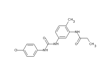N-[5-({[(4-chlorophenyl)amino]carbonyl}amino)-2-methylphenyl]propanamide