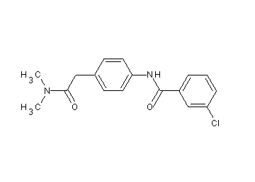 3-chloro-N-{4-[2-(dimethylamino)-2-oxoethyl]phenyl}benzamide