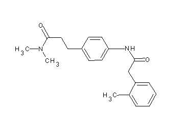 N,N-dimethyl-3-(4-{[(2-methylphenyl)acetyl]amino}phenyl)propanamide
