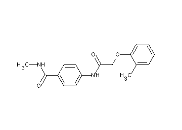 N-methyl-4-{[(2-methylphenoxy)acetyl]amino}benzamide