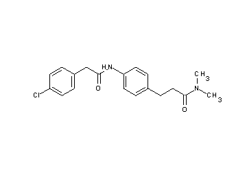 3-(4-{[(4-chlorophenyl)acetyl]amino}phenyl)-N,N-dimethylpropanamide