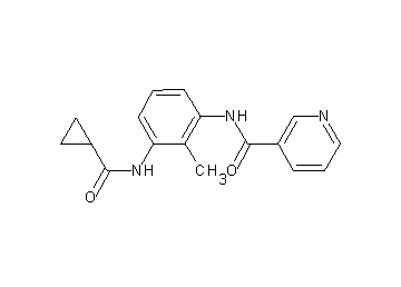 N-{3-[(cyclopropylcarbonyl)amino]-2-methylphenyl}nicotinamide