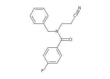 N-benzyl-N-(2-cyanoethyl)-4-fluorobenzamide