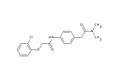 2-(2-chlorophenoxy)-N-{4-[2-(dimethylamino)-2-oxoethyl]phenyl}acetamide