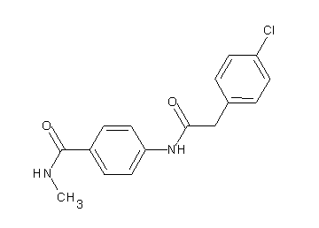 4-{[(4-chlorophenyl)acetyl]amino}-N-methylbenzamide