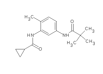 N-{5-[(2,2-dimethylpropanoyl)amino]-2-methylphenyl}cyclopropanecarboxamide