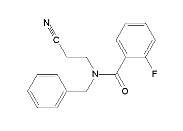 N-benzyl-N-(2-cyanoethyl)-2-fluorobenzamide