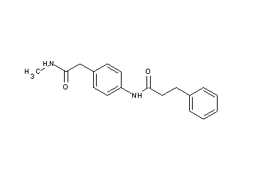 N-{4-[2-(methylamino)-2-oxoethyl]phenyl}-3-phenylpropanamide