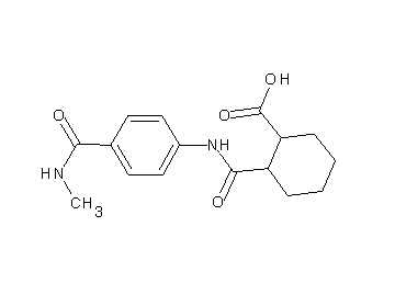 2-[({4-[(methylamino)carbonyl]phenyl}amino)carbonyl]cyclohexanecarboxylic acid