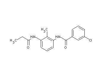 3-chloro-N-[2-methyl-3-(propionylamino)phenyl]benzamide - Click Image to Close