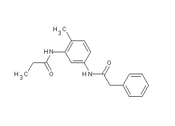 N-{2-methyl-5-[(phenylacetyl)amino]phenyl}propanamide