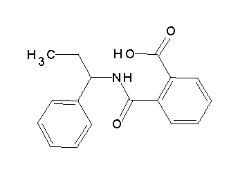 2-{[(1-phenylpropyl)amino]carbonyl}benzoic acid