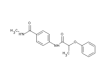N-methyl-4-[(2-phenoxypropanoyl)amino]benzamide