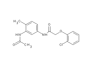 N-[3-(acetylamino)-4-methylphenyl]-2-(2-chlorophenoxy)acetamide