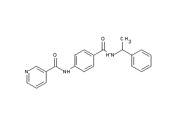 N-(4-{[(1-phenylethyl)amino]carbonyl}phenyl)nicotinamide - Click Image to Close