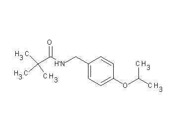N-(4-isopropoxybenzyl)-2,2-dimethylpropanamide - Click Image to Close
