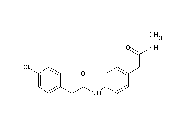 2-(4-chlorophenyl)-N-{4-[2-(methylamino)-2-oxoethyl]phenyl}acetamide