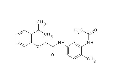 N-[3-(acetylamino)-4-methylphenyl]-2-(2-isopropylphenoxy)acetamide - Click Image to Close