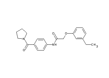 2-(3-ethylphenoxy)-N-[4-(1-pyrrolidinylcarbonyl)phenyl]acetamide