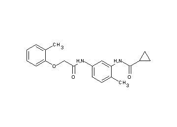 N-(2-methyl-5-{[(2-methylphenoxy)acetyl]amino}phenyl)cyclopropanecarboxamide