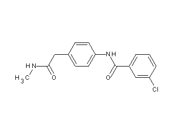 3-chloro-N-{4-[2-(methylamino)-2-oxoethyl]phenyl}benzamide