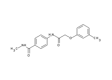 N-methyl-4-{[(3-methylphenoxy)acetyl]amino}benzamide