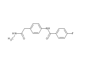 4-fluoro-N-{4-[2-(methylamino)-2-oxoethyl]phenyl}benzamide