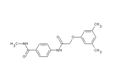 4-{[(3,5-dimethylphenoxy)acetyl]amino}-N-methylbenzamide - Click Image to Close