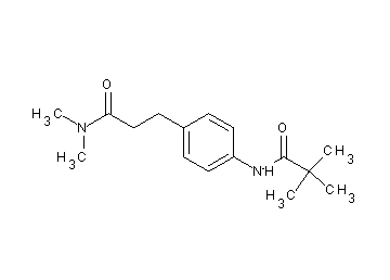 N-{4-[3-(dimethylamino)-3-oxopropyl]phenyl}-2,2-dimethylpropanamide - Click Image to Close
