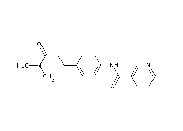 N-{4-[3-(dimethylamino)-3-oxopropyl]phenyl}nicotinamide