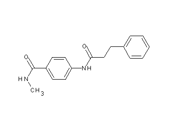 N-methyl-4-[(3-phenylpropanoyl)amino]benzamide - Click Image to Close