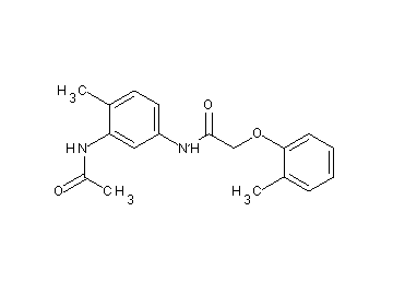 N-[3-(acetylamino)-4-methylphenyl]-2-(2-methylphenoxy)acetamide - Click Image to Close