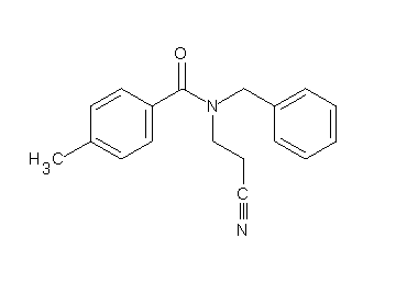 N-benzyl-N-(2-cyanoethyl)-4-methylbenzamide